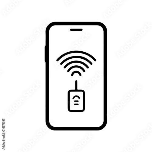 Minimalistic Wireless Charger Icon