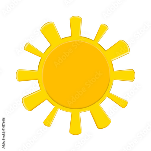 sun icon isolated on transparent background