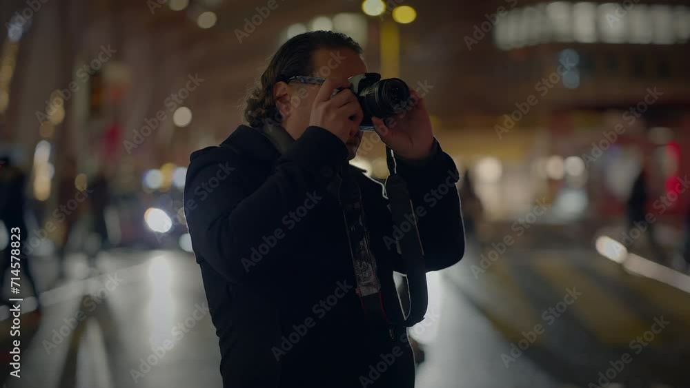 Creative Photographer Artist Snapper Using Digital Camera Creating Craft