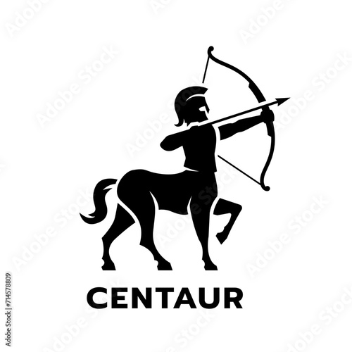 Centaur shoots a bow logo.