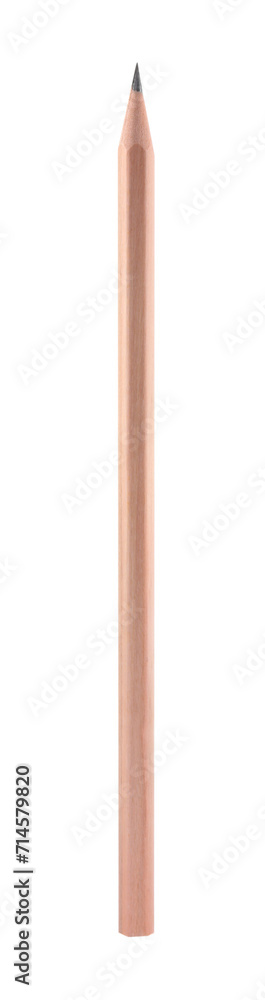 One sharp graphite pencil isolated on white One sharp graphite pencil isolated on white