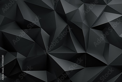 faceted texture abstract black crystal background. photo