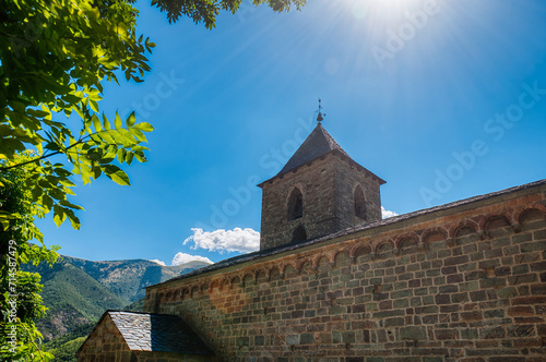 Coll town in The Bohí Valley is the largest municipality in the Catalan region of Alta Ribagorza photo