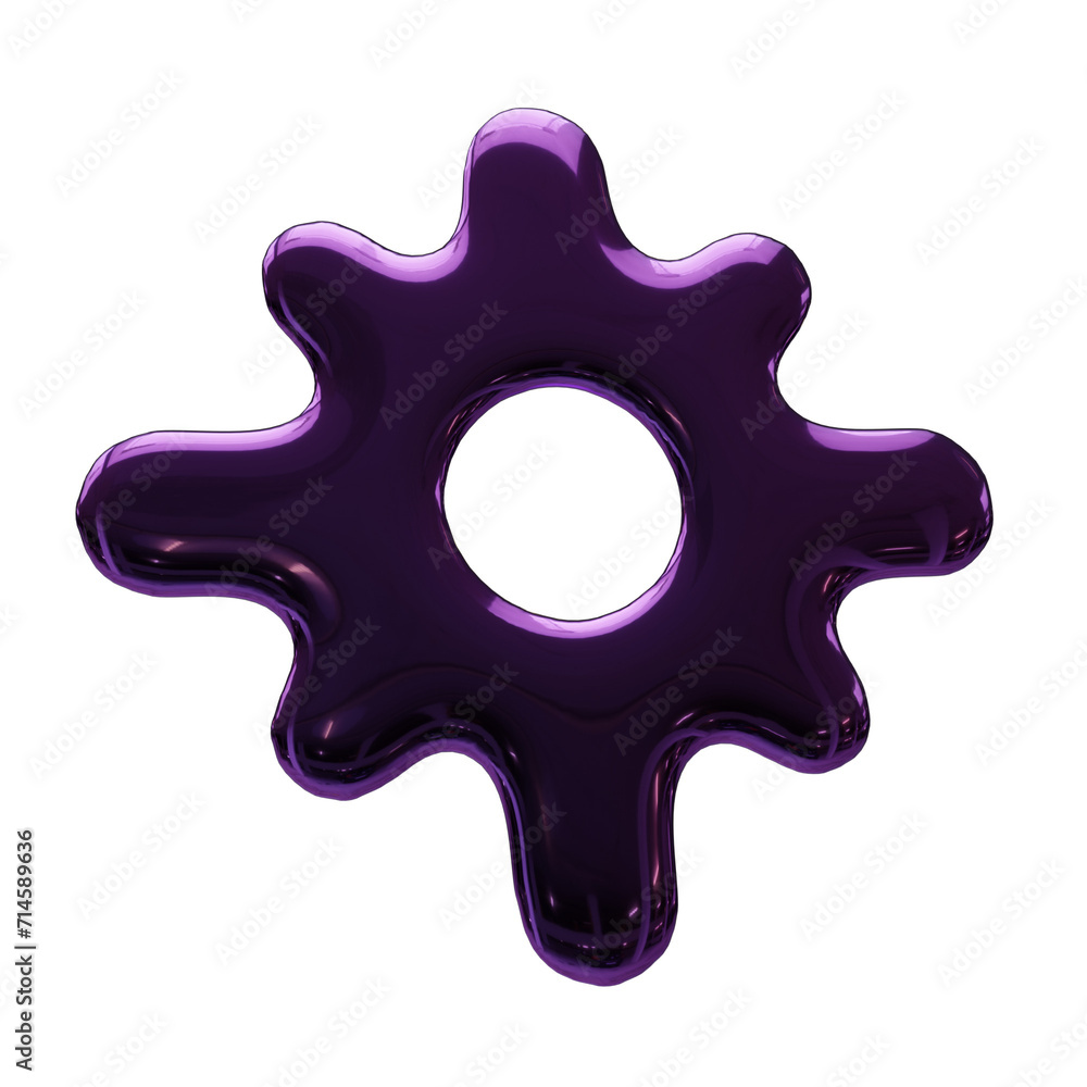 Obraz premium 3D Transparant Shapes Render