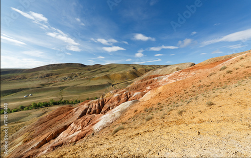 Colorful mountains in the Altai Republic