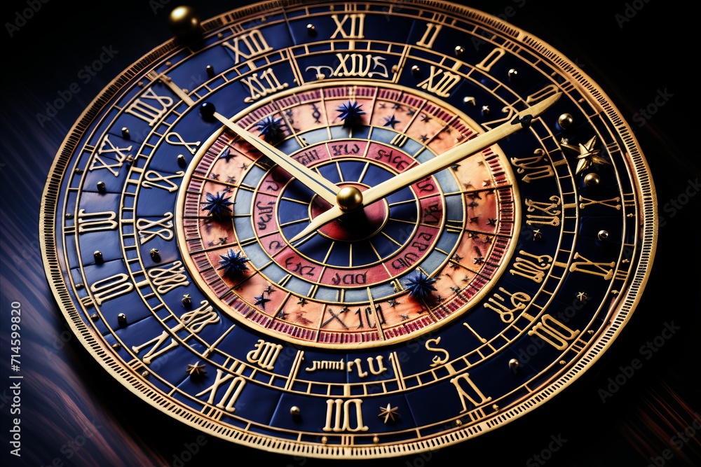 Naklejka premium The mystical world of astrology and a breathtaking visual representation of cosmic energy.
