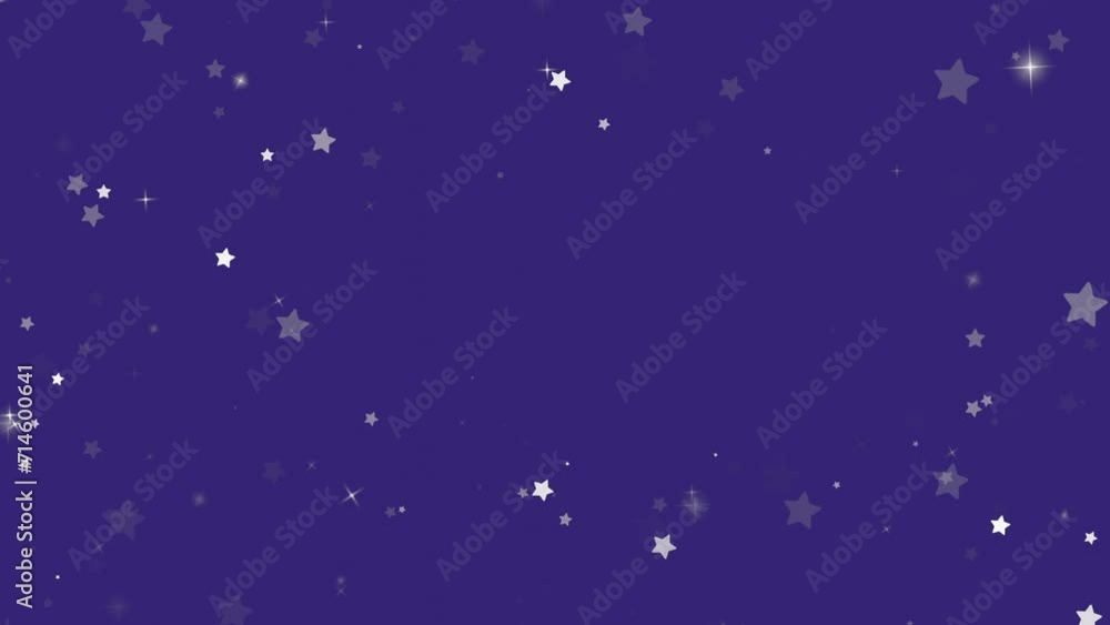 Blue loop sparkles background with stars Blue loop sparkles background with stars