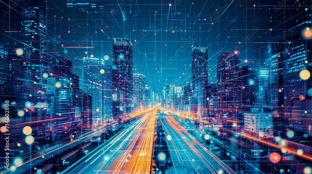 Connected Horizons: Exploring a Smart City's Vibrant Tapestry