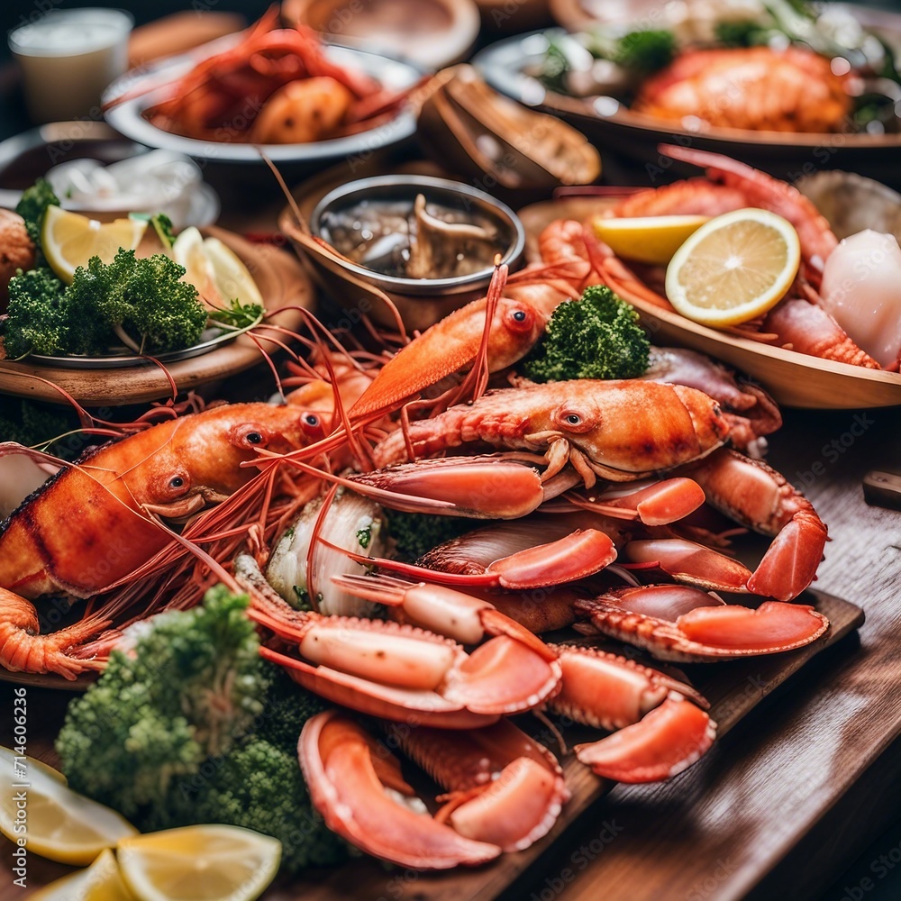 delicious seafood illustration background delicious seafood illustration background