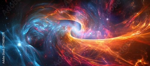 Quantum waves, scientific concept, dark energy.