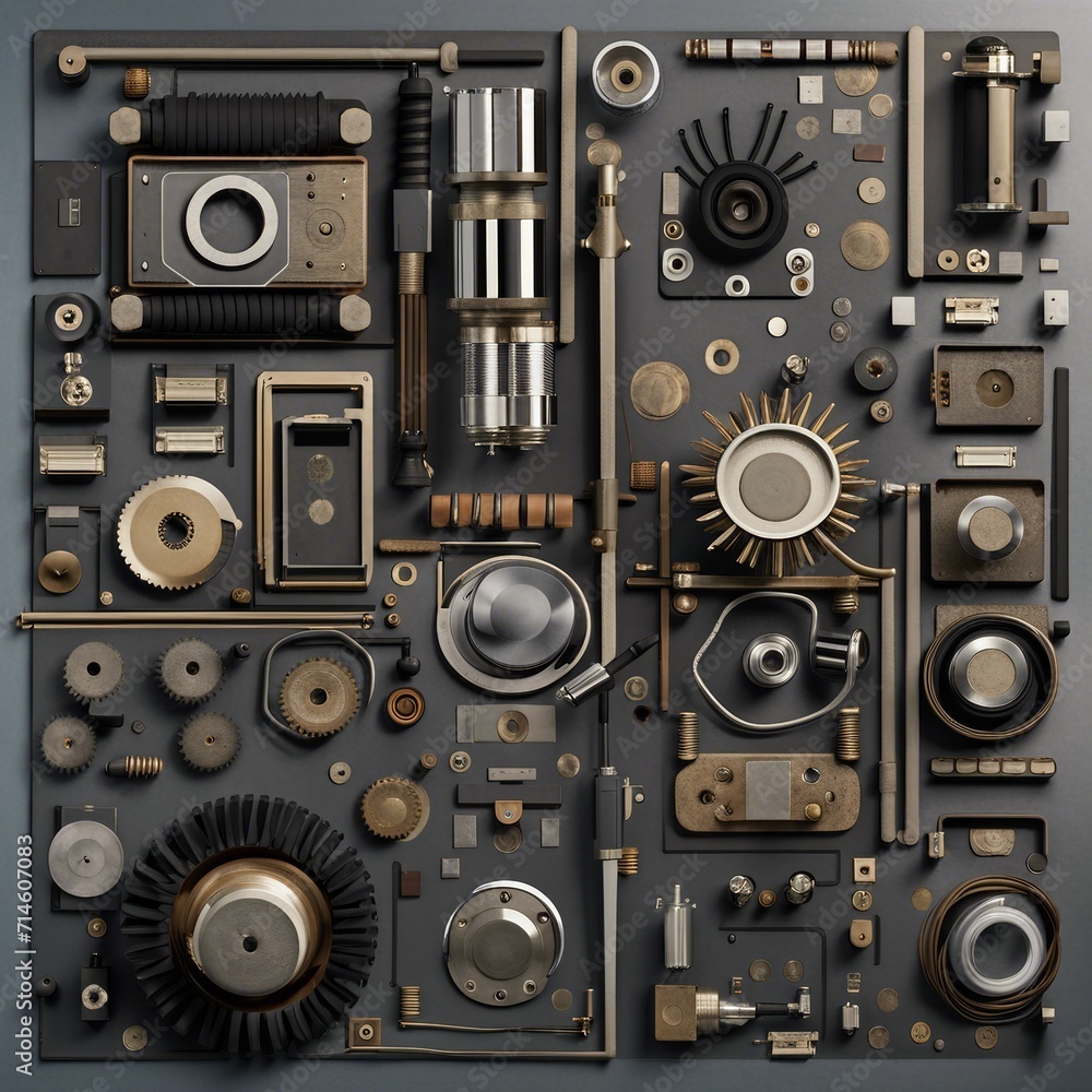 electronic components pattern illustration background electronic components pattern illustration background