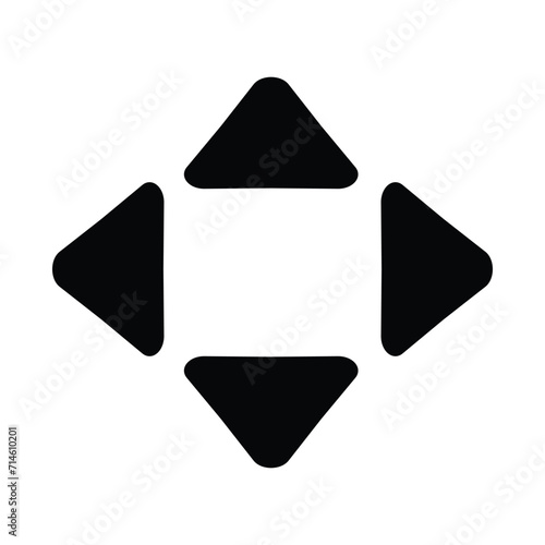 Up and down arrow flat style. Vector illustration icon isolated on white and transparent background.