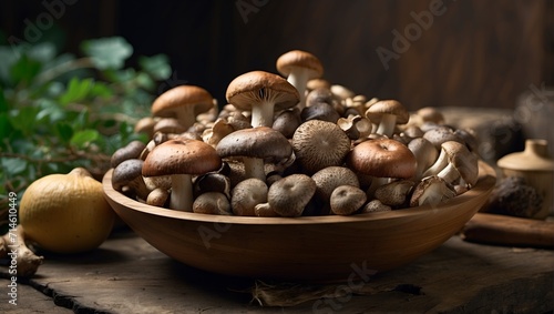 group of mushrooms on a table