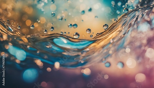 Abstract artwork using watercolor effects to symbolize the fluidity photo