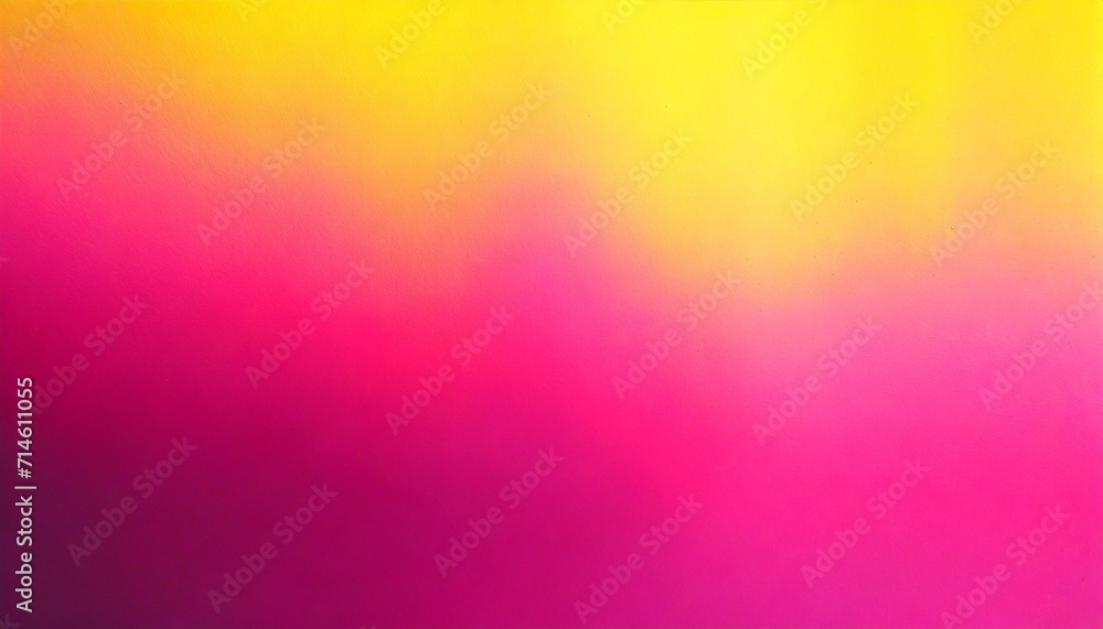 fuchsia pink blurred yellow grainy gradient background vibrant backdrop banner poster wallpaper website header design - obrazy, fototapety, plakaty 