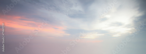 Grey and pink clouds sky background