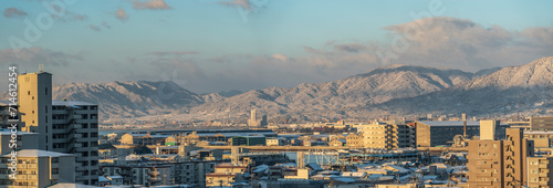 広島市中区より廿日市方面の雪景色 photo