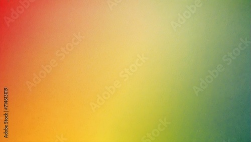 A simple noisy, grainy, yellow, green and Red gradient background. header background, banner design. generative AI