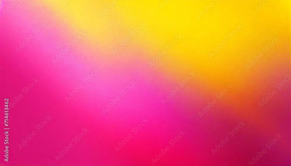 fuchsia pink blurred yellow grainy gradient background vibrant backdrop banner poster wallpaper website header design - obrazy, fototapety, plakaty 