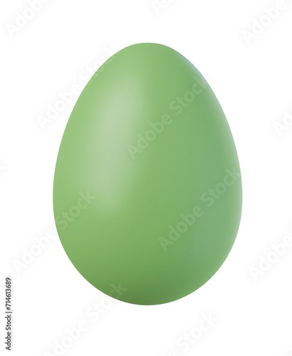 easter egg on isolated transparent background