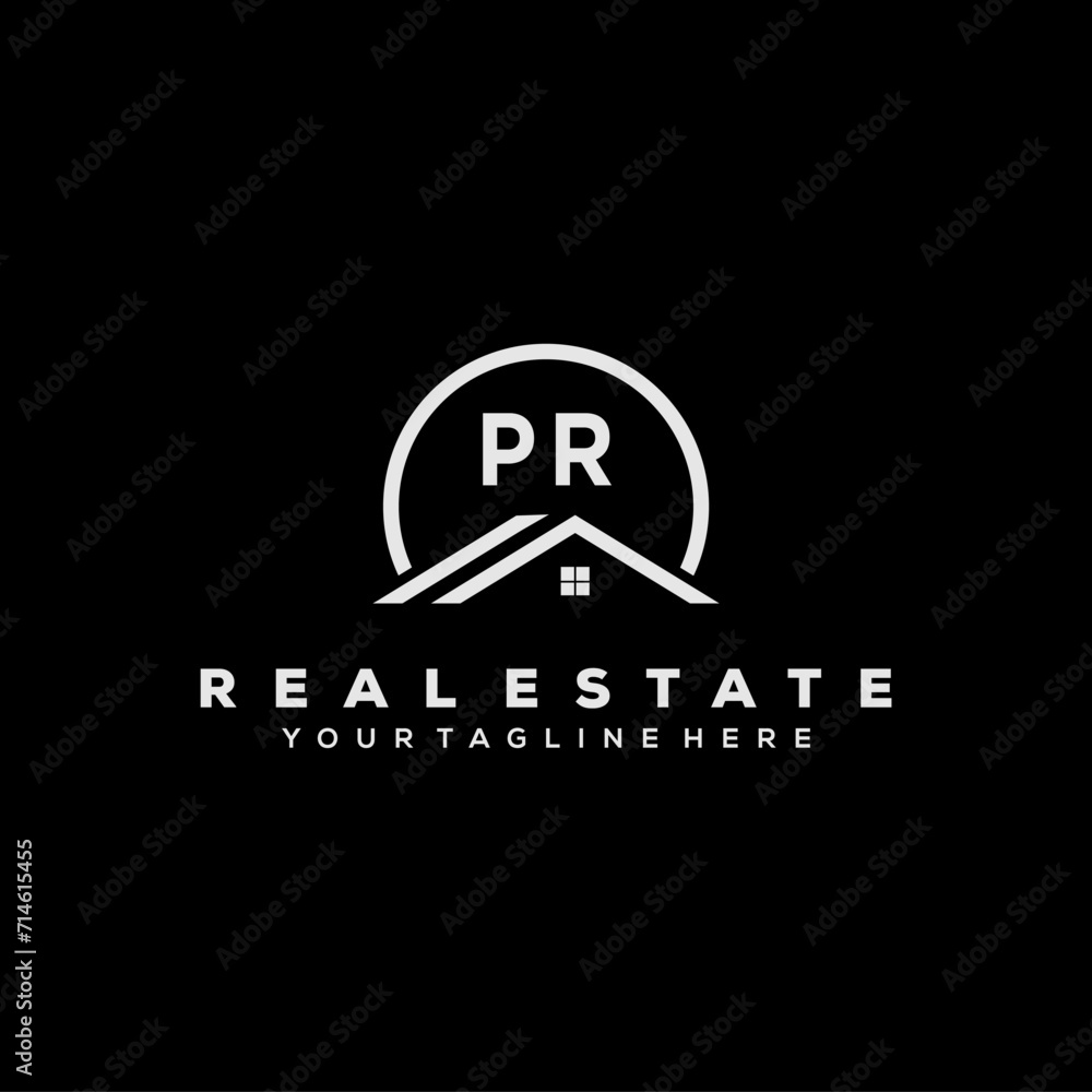 Initial Logo Real Estate Elements Stock Vector Initial Logo Real Estate Elements Stock Vector