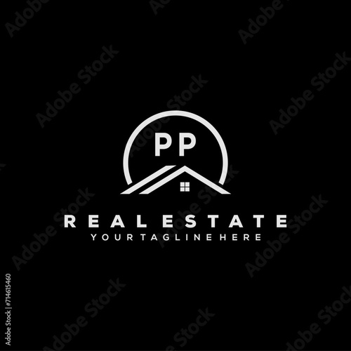 Initial Logo Real Estate Elements Stock Vector	