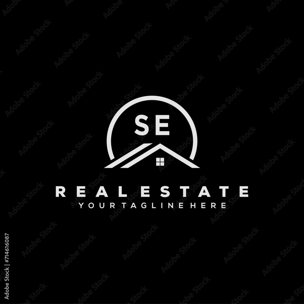 Initial Logo Real Estate Elements Stock Vector Initial Logo Real Estate Elements Stock Vector