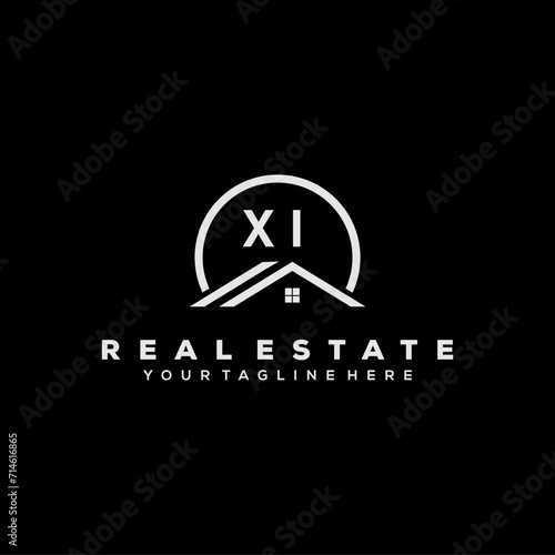 Initial Logo Real Estate Elements Stock Vector 