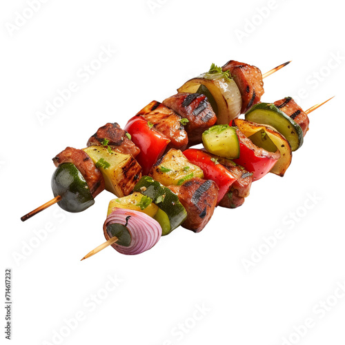 Vegetables kebab clip art