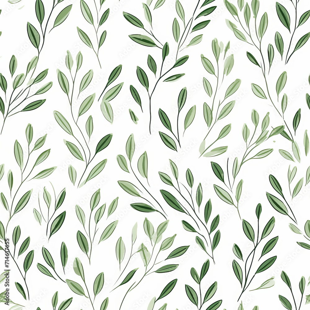 Seamless pattern green plant stems and leaves charming hand drawn simple clean minimalist design style for backgrounds wallpaper repeating pattern Seamless pattern green plant stems and leaves charming hand drawn simple clean minimalist design style for backgrounds wallpaper repeating pattern