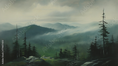 fog in the mountains