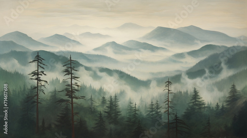 sunrise in the mountains