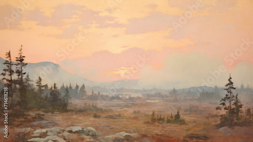 sunrise in the mountains