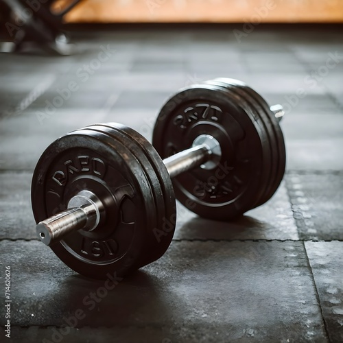 dumbbell on a white background