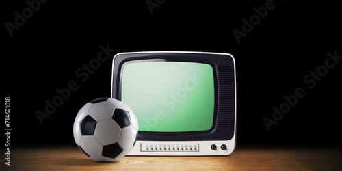 Obraz na plátně Live football games and sports on TV