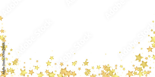 Magic stars vector overlay.  Gold stars scattered