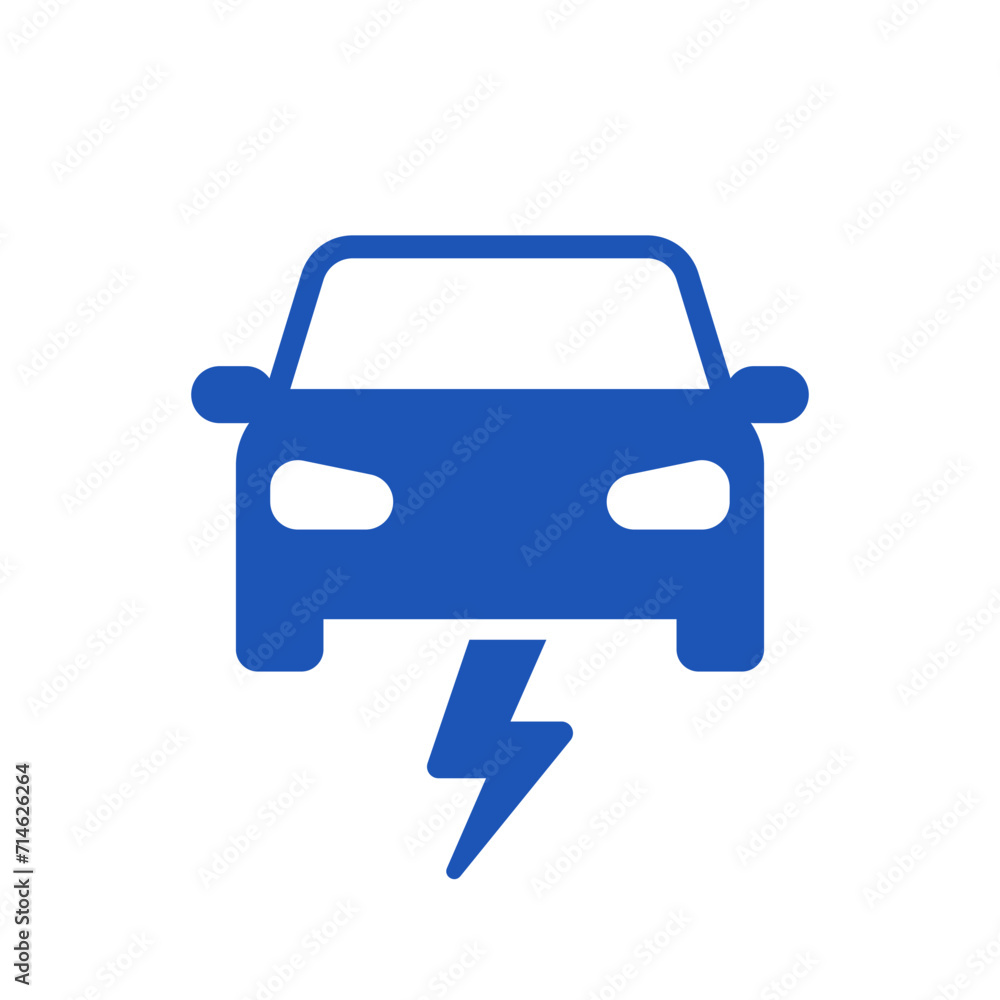 Electric car icon symbol, EV car, Hybrid auto charging point logotype, Eco friendly vehicle concept, Vector illustration Electric car icon symbol, EV car, Hybrid auto charging point logotype, Eco friendly vehicle concept, Vector illustration