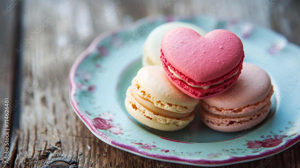 macaroons in the form of a concept for Valentine's Day macaroons in the form of a concept for Valentine's Day