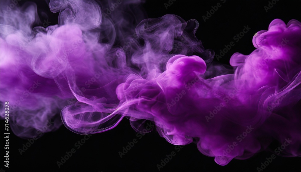 purple smoke clouds on black background purple smoke clouds on black background