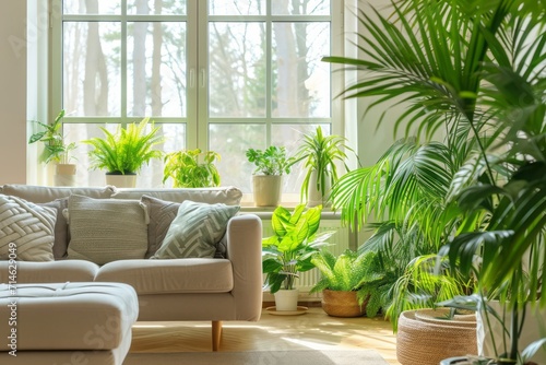 Tropical decor in the interior