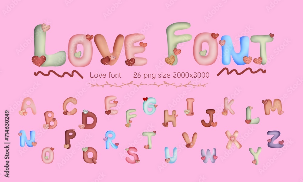 Love font Valentine