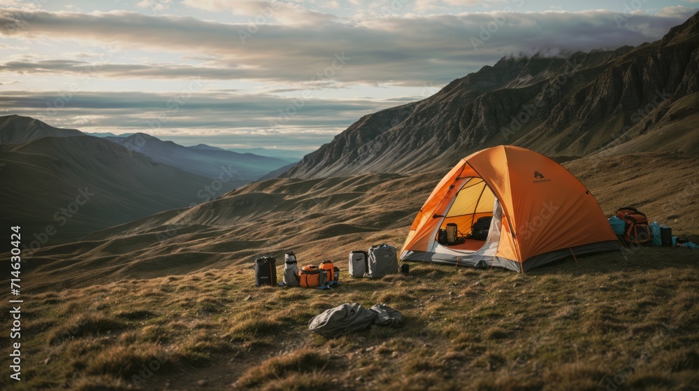 A Mountain Escape: Camping Amidst Nature's Majesty
