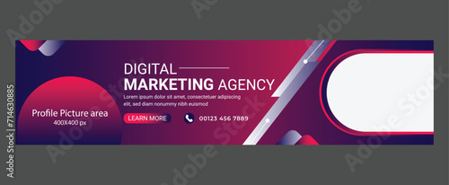 Social media linkedin Background banner template design