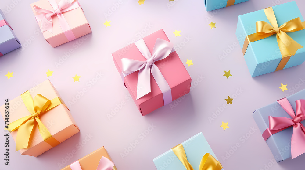 Gift background for birthdays, holiday anniversaries, Valentine's Day and weddings Gift background for birthdays, holiday anniversaries, Valentine's Day and weddings