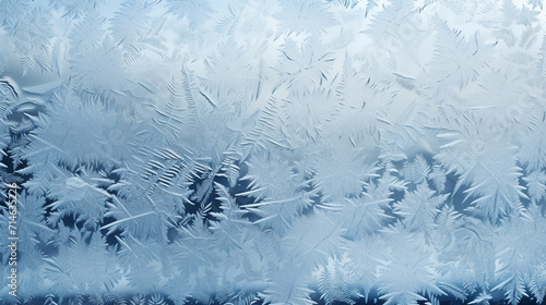 frosty natural pattern on winter window © Артур Комис