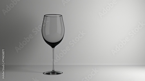  a black and white photo of a wine glass on a gray background with a reflection of a wine glass in the bottom of the glass and bottom of the glass.