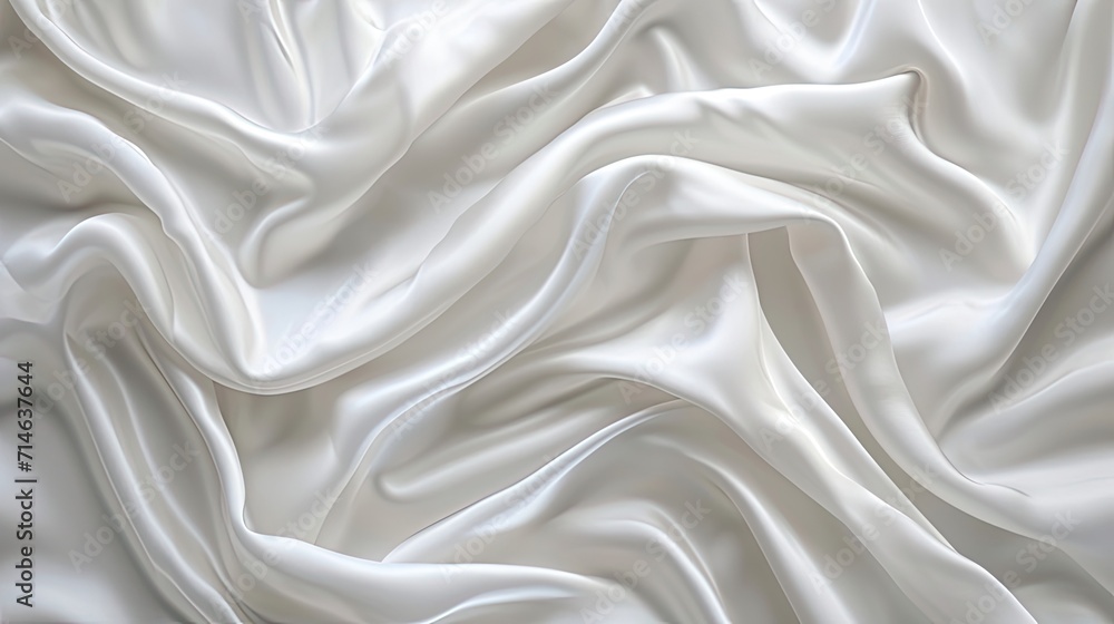 abstract flow of white curtain pattern smooth details. Satin off white curtain type. Background. abstract flow of white curtain pattern smooth details. Satin off white curtain type. Background.