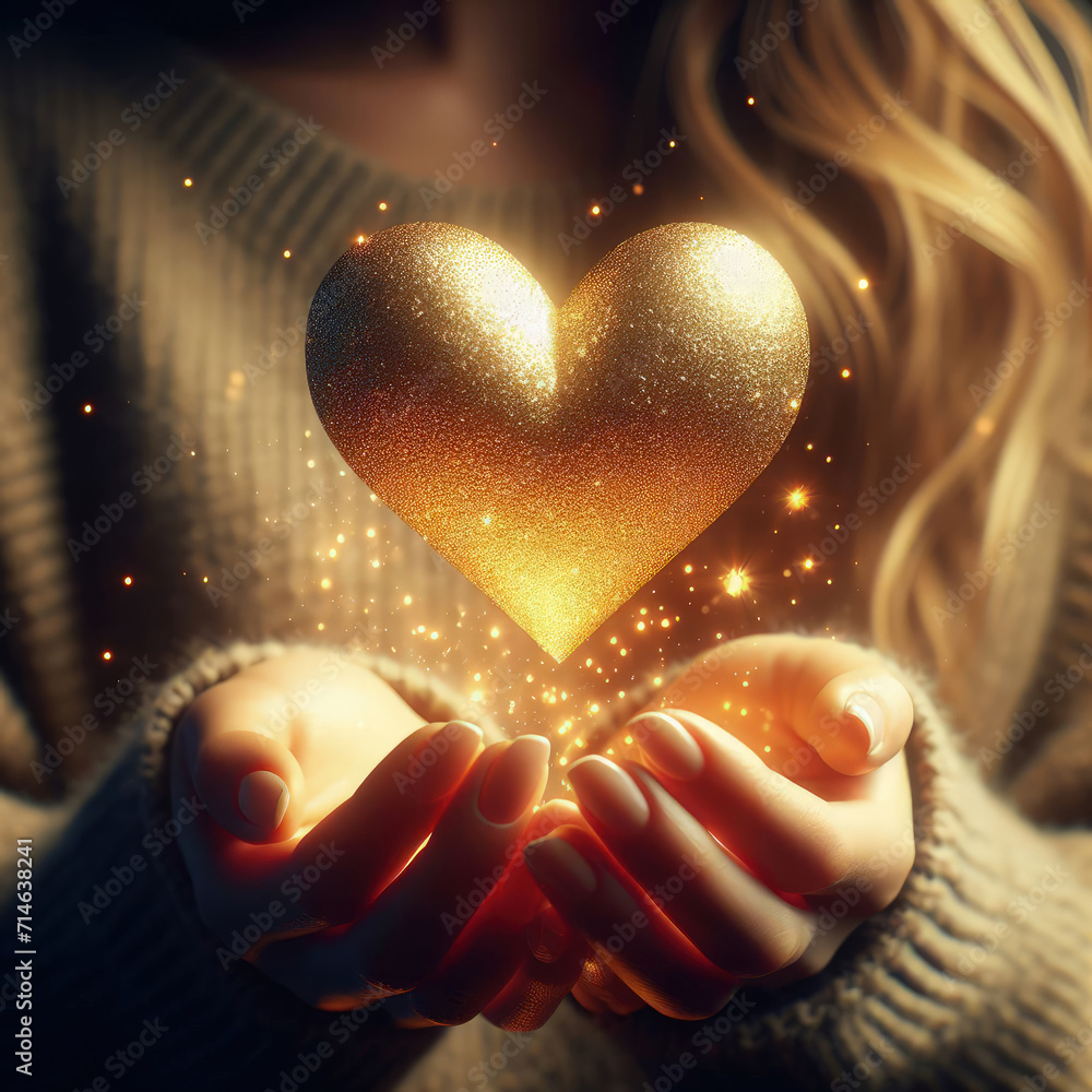 hands holding large hearts in a variety of different materials and shapes hands holding large hearts in a variety of different materials and shapes
