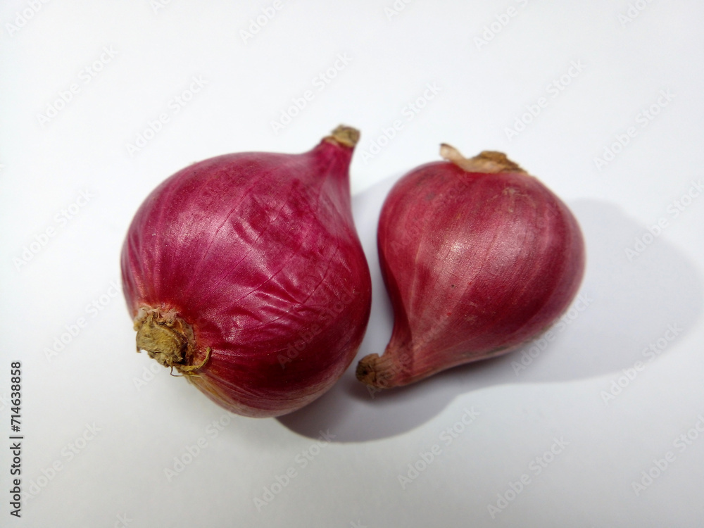 red onion on a wooden background