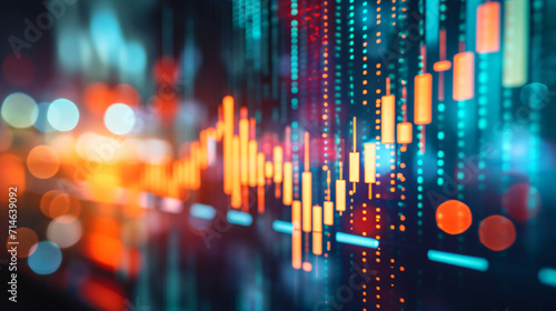 Wallpaper Mural Upward Stock Trend Visualization for Financial Article Torontodigital.ca